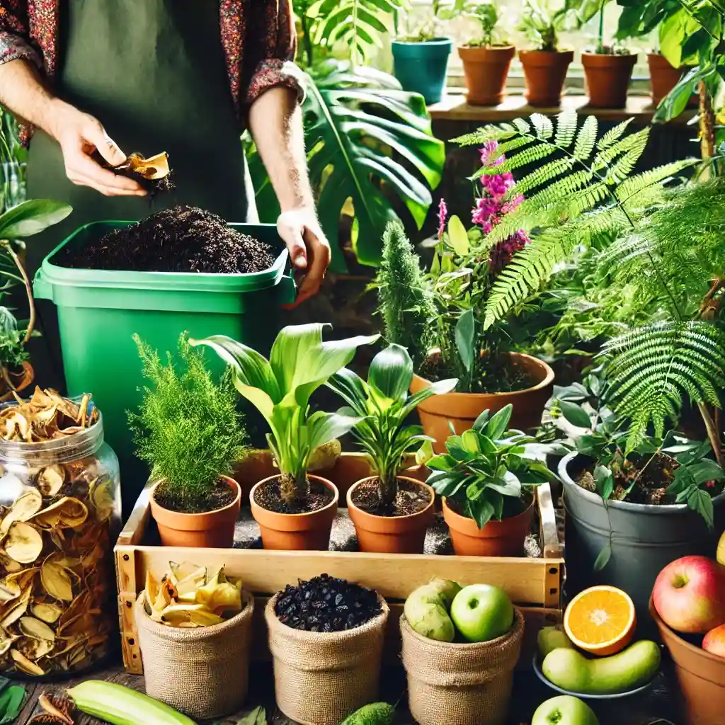 abono casero para plantas en macetas