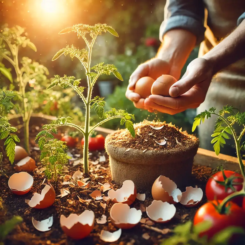 abono para plantas con cascara de huevo