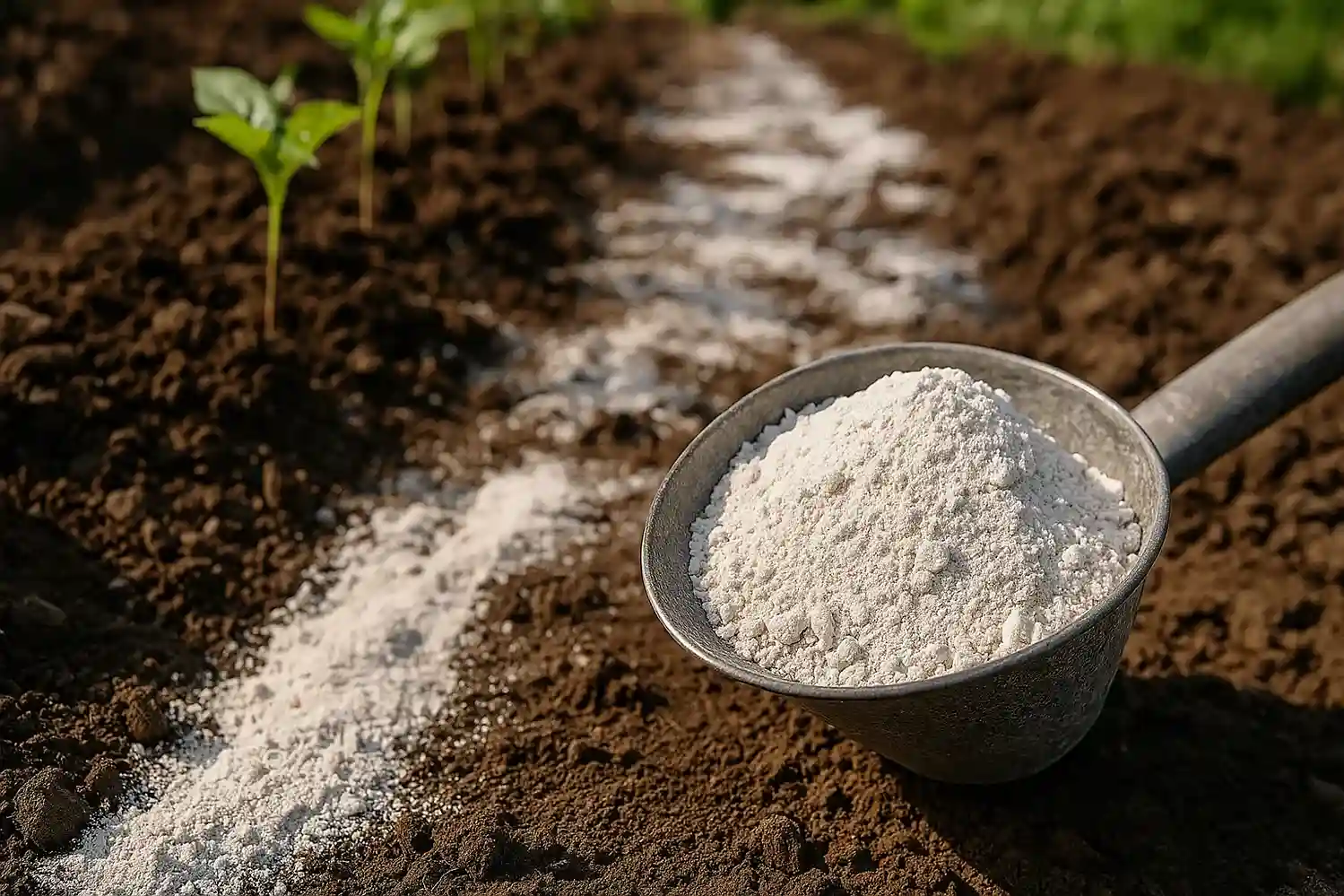 aplicacion de cal dolomita