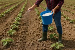 como se aplica el yeso agricola