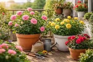cuidados de las rosas en macetas