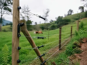 Optimice las esquinas y cambios de nivel en cerca eléctrica ganadera con los kits de instalación y asesoría técnica de Agroenlace.