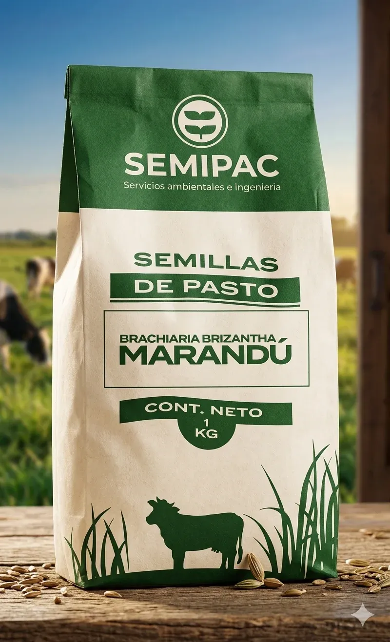Semilla de Pasto Brachiaria Marandú Ultra Recubierta Semillas de Pasto BRACHIARIA MARANDÚ